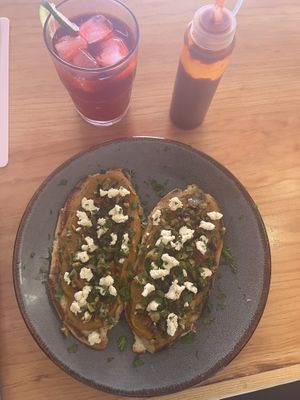 Molletes   at Nanita in Oaxaca