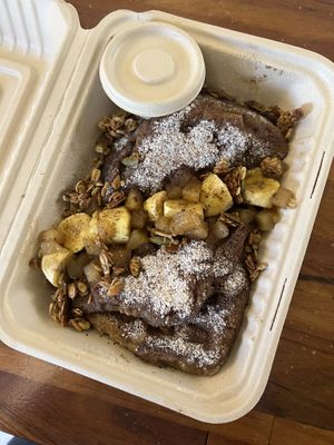 Waffle French toast   at Nanita in Oaxaca