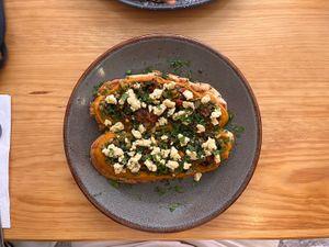 Molletes, yummy!!  at Nanita in Oaxaca