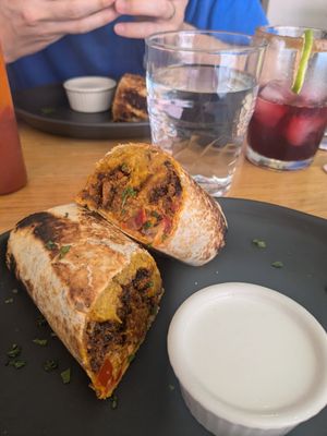 Burrito at Nanita in Oaxaca