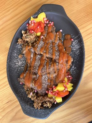 Chocolate French toast   at Nanita in Oaxaca