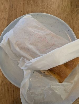 sandwich from Baja bakery at Coffeedesk Kawiarnia - Tamka in Warsaw