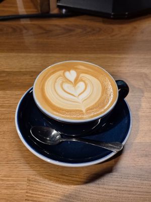 Vegan capuccino at Coffeedesk Kawiarnia - Tamka in Warsaw