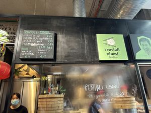 Chinese food stand  at Mercato Centrale Milano in Milan