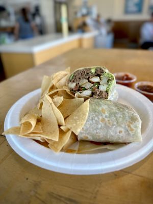 California Burrito with Impossible Protein  at Rubio's Coastal Grill in El Segundo
