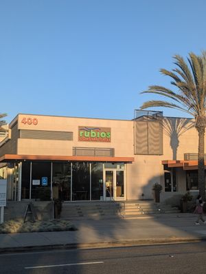 Outside at Rubio's Coastal Grill in El Segundo
