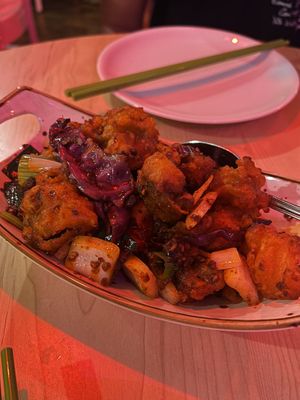 salt and pepper tofu  at Spicy Moon  - Bowery in New York City