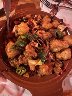 Dry pepper pot   at Spicy Moon  - Bowery in New York City