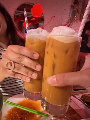 Thai iced tea   at Spicy Moon  - Bowery in New York City