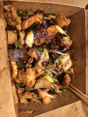 Dry pot style 麻辣乾鍋  at Spicy Moon  - Bowery in New York City