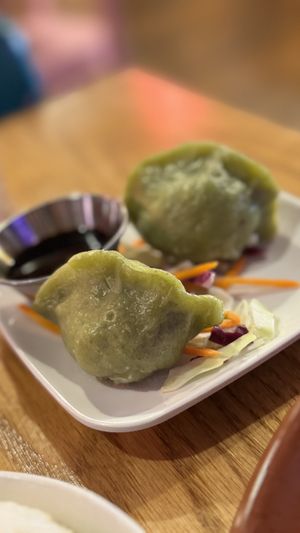 Steamed dumplings  at Spicy Moon  - Bowery in New York City