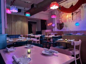 Interior — cute vibe!  at Spicy Moon  - Bowery in New York City