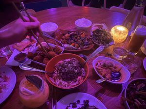 We ordered everything!  at Spicy Moon  - Bowery in New York City