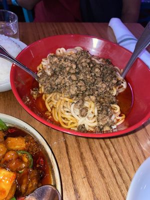 Dan Dan noodles  at Spicy Moon  - Bowery in New York City