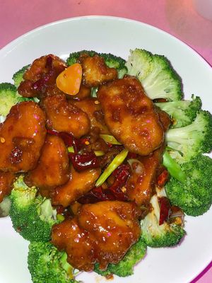 General Tso's Style at Spicy Moon  - Bowery in New York City