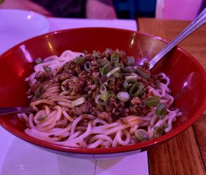 Dan Dan noodles  at Spicy Moon  - Bowery in New York City