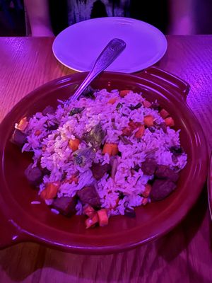 Egg and sausage fried rice   at Spicy Moon  - Bowery in New York City