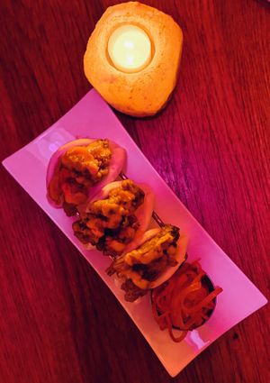 Hen of the Woods Bao Bun  at Spicy Moon  - Bowery in New York City