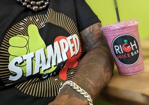 Refreshingly Fresh fruit smoothies at Rich Juice Bar in Baltimore