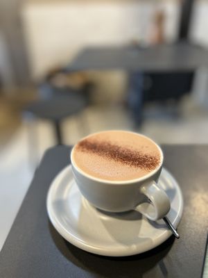 Oat milk hot chocolate   at Falo Coffee Brewers in Takayama