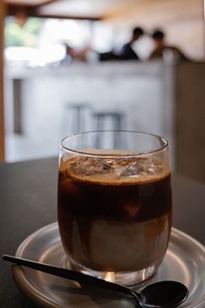 Iced oat latte   at Falo Coffee Brewers in Takayama