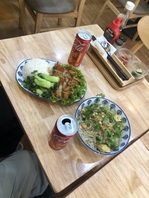 vegan food  at Quan Little Hanoi in Hanoi