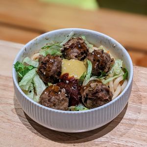 Vegan Hoshay Shroom Ball Collagen Udon at Folke Cafe in Central Singapore