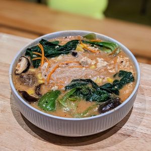 Vegan Collagen Shiitake Vermicelli Stew at Folke Cafe in Central Singapore