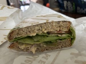 $5 hummus and veggie sando from the deli   at Sprouts Farmers Market in Citrus Heights