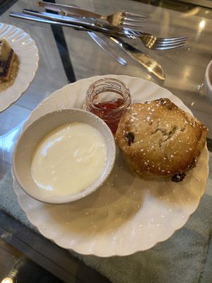 Fruit Scone  at Canterbury Tails Cat Cafe in Canterbury