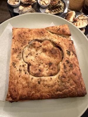 Cheddar & Onion Pastry Paw Puff  at Canterbury Tails Cat Cafe in Canterbury