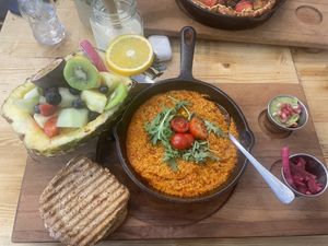 Veganes Menü für knapp 16€  at Café Buur in Dusseldorf