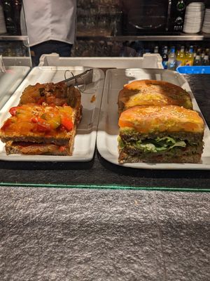 Vegan sandwiches at Bilbbo in Bilbao