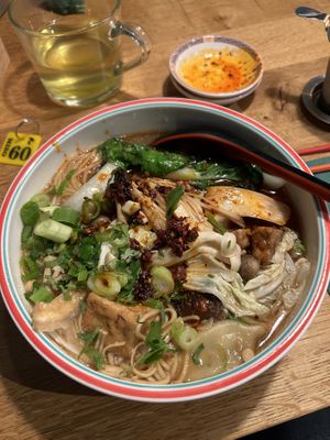 The best ramen (bc I chose Miso broth) in Amsterdam. The vegan paradise. Went already 3 times and I’ll be back!!  at Mogu in Amsterdam