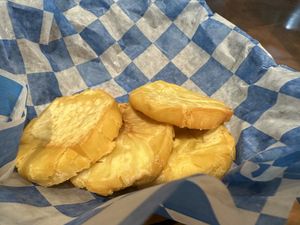 Breadfruit tostones side dish!  at Sion Farm Distillery in St Croix