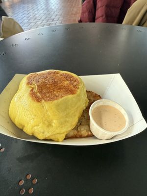 Brekkie bao bun   at BaBa Duck - Pop-Up in Troy