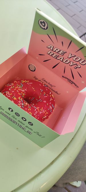 In the box at Doughnut Time in Berlin