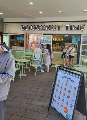 Seating options at Doughnut Time in Berlin