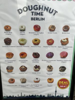 Selection October 2024  at Doughnut Time in Berlin