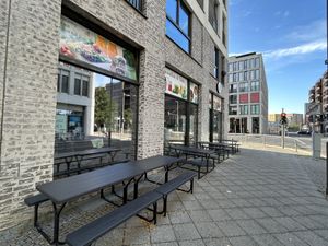 Outside of the restaurant , seating outside available    at The Fresh Seeds - Heidestraße in Berlin