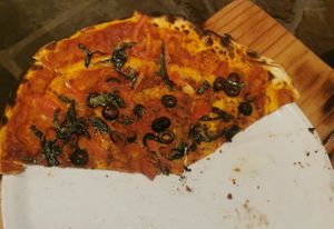 Pizza at Blue Bamboo in Pointe Desny