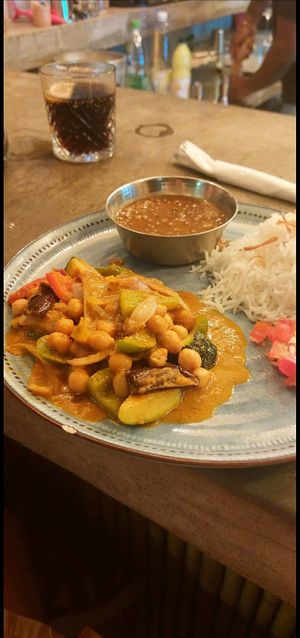 Mauritian Masala curry at Blue Bamboo in Pointe Desny