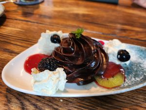 Schokomousse at Helgoländer Fährhaus in Heligoland