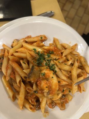 Penne ai funghi  at Portobello  in Milan
