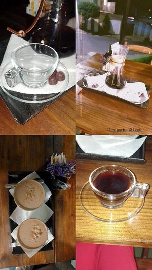 Café, canjica e chocolate veganos. at Emporium 31 in Contagem