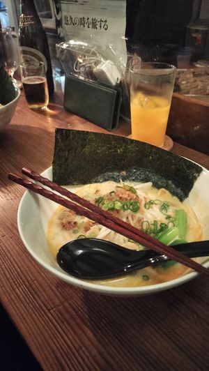Ramen at Kokoka Used Book Shop Cafe & Bar - ココカ古書店 本とたいやき in Tamano