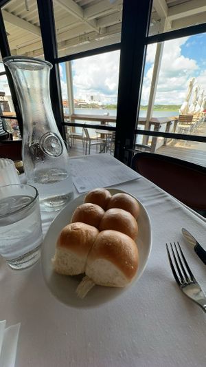 Rolls without butter  at The Boathouse in Lake Buena Vista