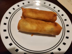 Vegan egg rolls at Kitchen Master in Frisco