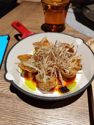 Dumplings stuffed with smoked tofu at Veggie Bar - 兔蔬館 in Suzhou