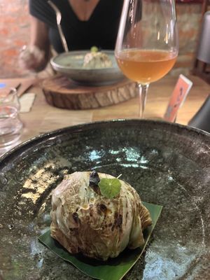 Potatoes in cabbage   at Monsoon  in Taipei
